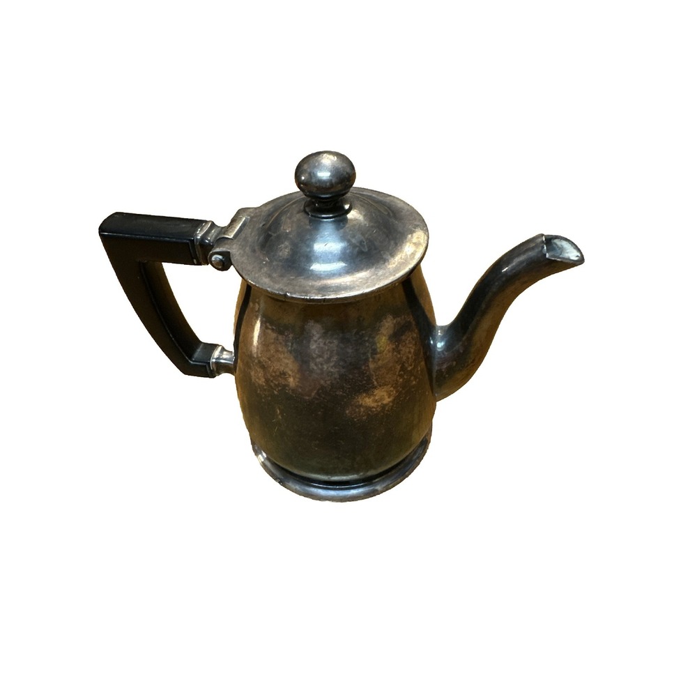 Antique Wallace Hard‎ Soldered 8 oz. Coffee Tea Creamer Pot - Picture 4 of 6